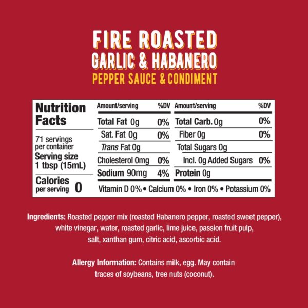 Melinda’s Fire Roasted Garlic & Habanero Hot Sauce - Craft Hot Sauce with Slow Roasted Garlic, Roasted Habanero Peppers, Lime Juice - Richy & Smoky Habanero Hot Sauce 12oz, 2 Pack - Image 4