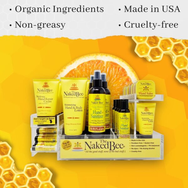 The Naked Bee Orange Blossom Honey Restoration Foot Balm, (2 oz) - 2 Pack - Image 3